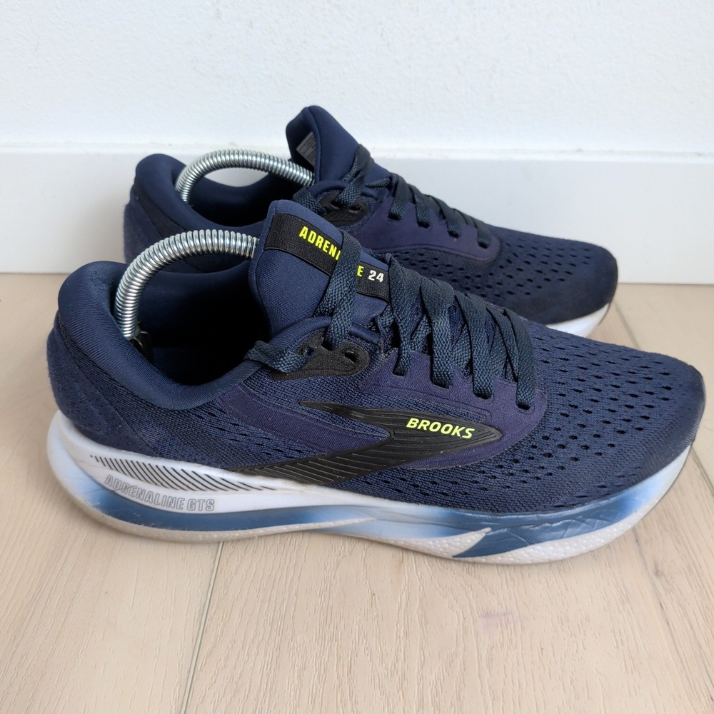 Brooks Adrenaline GTS 24 Men 9 Wide Navy Blue Running Shoes Sneakers 1104372E423 - Picture 3 of 10
